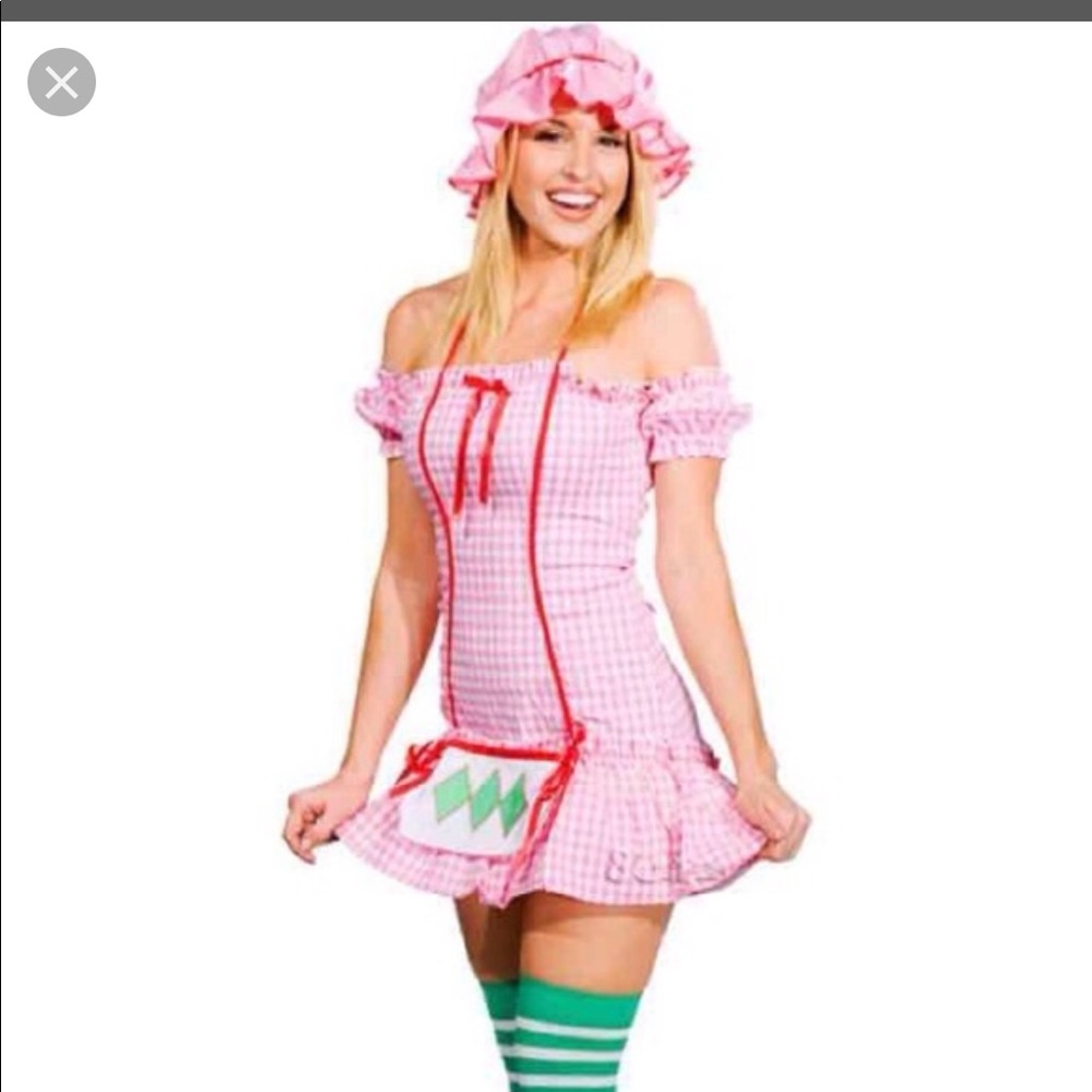 Adult strawberry’s shortcake outfit.